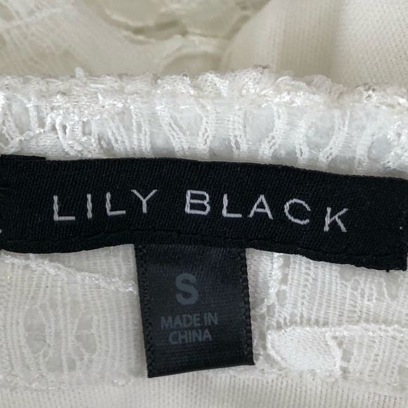 Lily Black Sleeveless Lace Top Size S - Picture 4 of 8